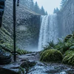 Cascade en Auvergne : sentier du Guéry, chutes et brume au Sancy