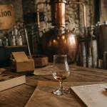 Distillerie des volcans d auvergne, dégustation en atelier et alambic en cuivre