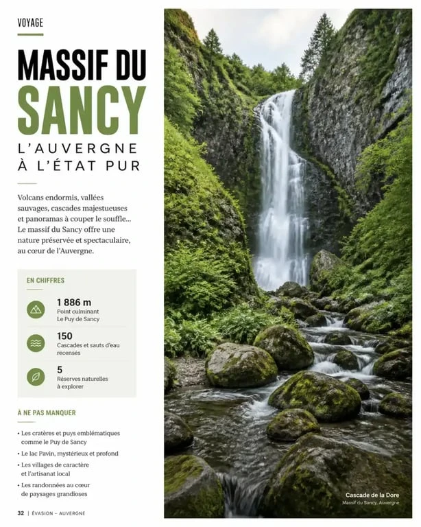 Cascade du Guéry, une magnifique cascade en Auvergne située dans le massif du Sancy.
