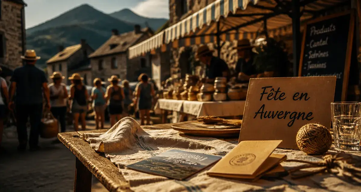 Fête en Auvergne ce week end : marché et ambiance locale en Auvergne