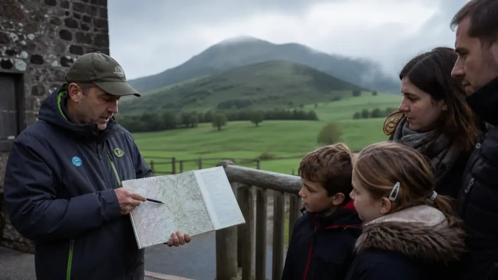 Get your guide Auvergne : guide privé à Clermont, volcans en arrière-plan