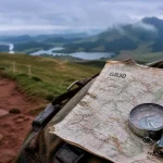 Carte GR 30 tour des volcans et lacs d’Auvergne, sentier balisé