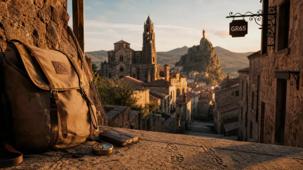Le Puy en Velay, cathédrale et départs Compostelle depuis les ruelles