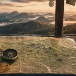 Carte des les volcans d auvergne et itinéraires en Auvergne