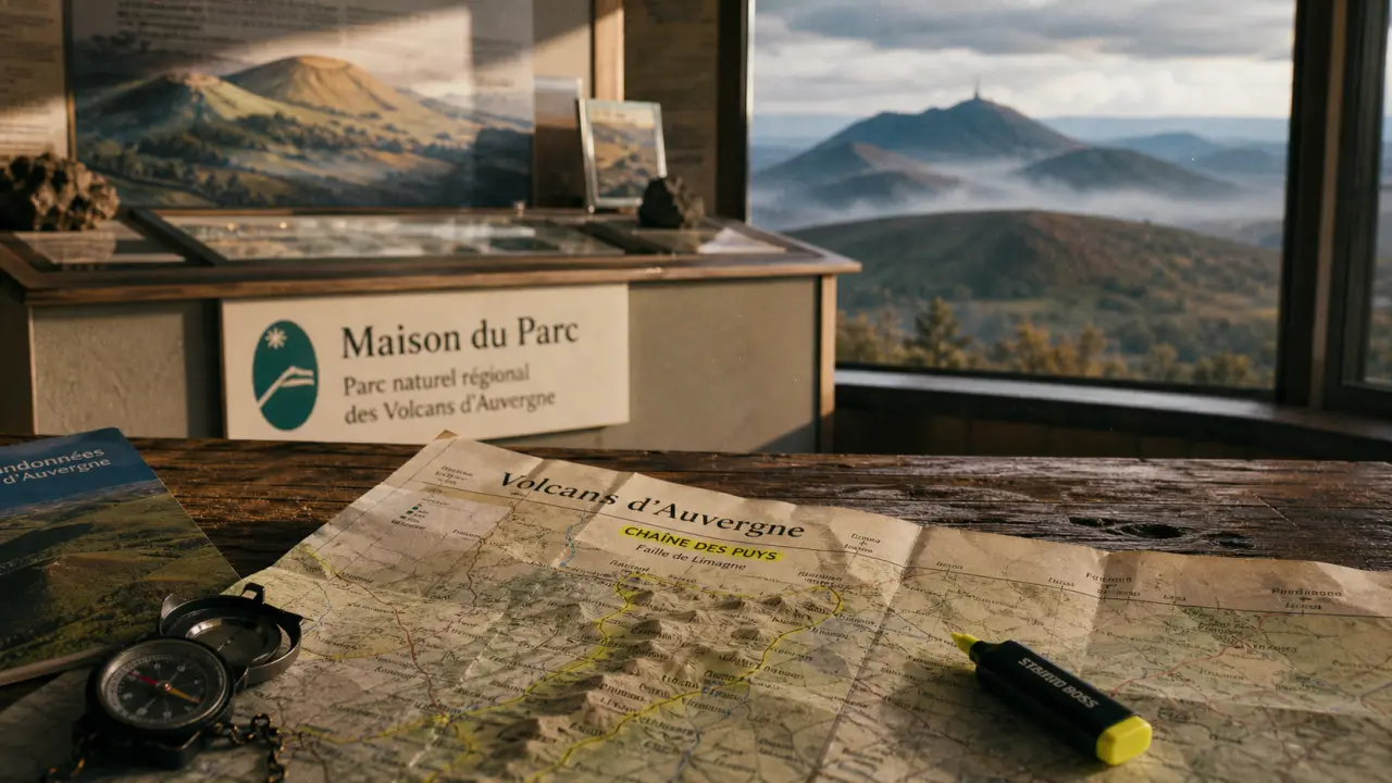 Maison du parc des volcans d auvergne : carte et accueil de la maison du parc