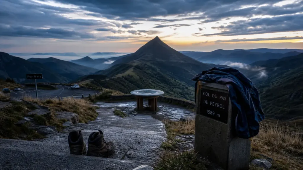 Puy Mary vu depuis le Pas de Peyrol, panorama volcanique