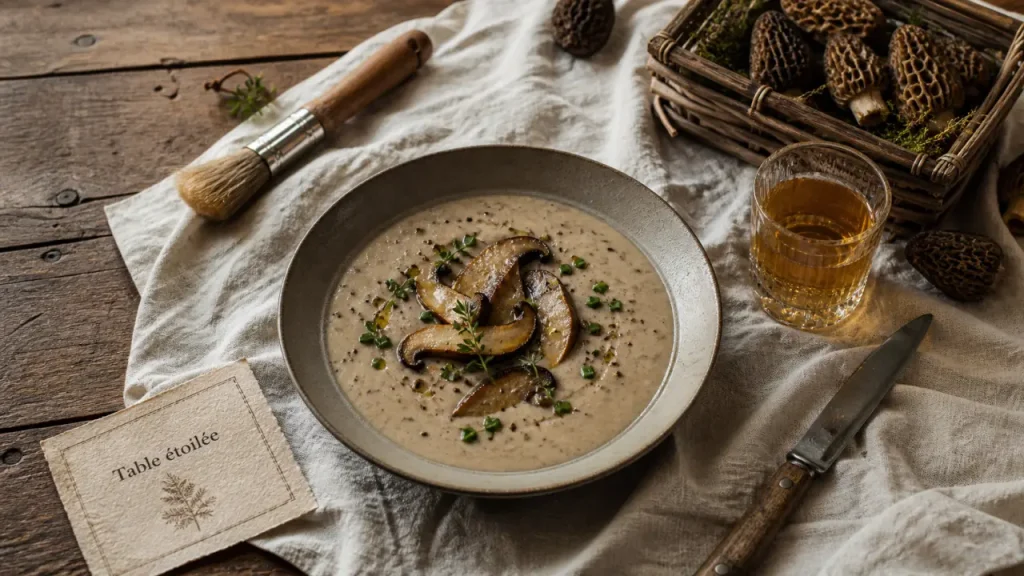 Crème de champignons aux cèpes pour restaurant étoilé haute loire