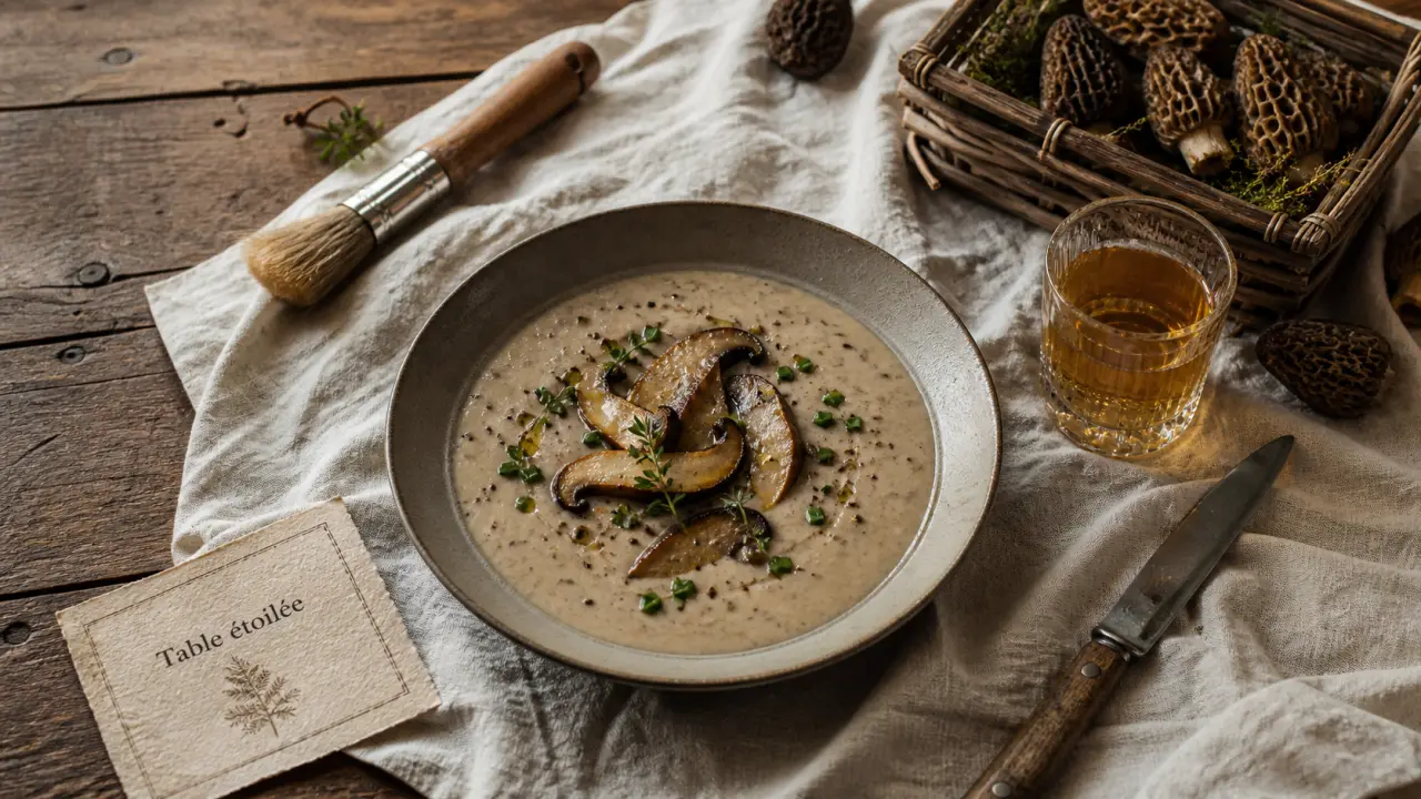 Crème de champignons aux cèpes pour restaurant étoilé haute loire