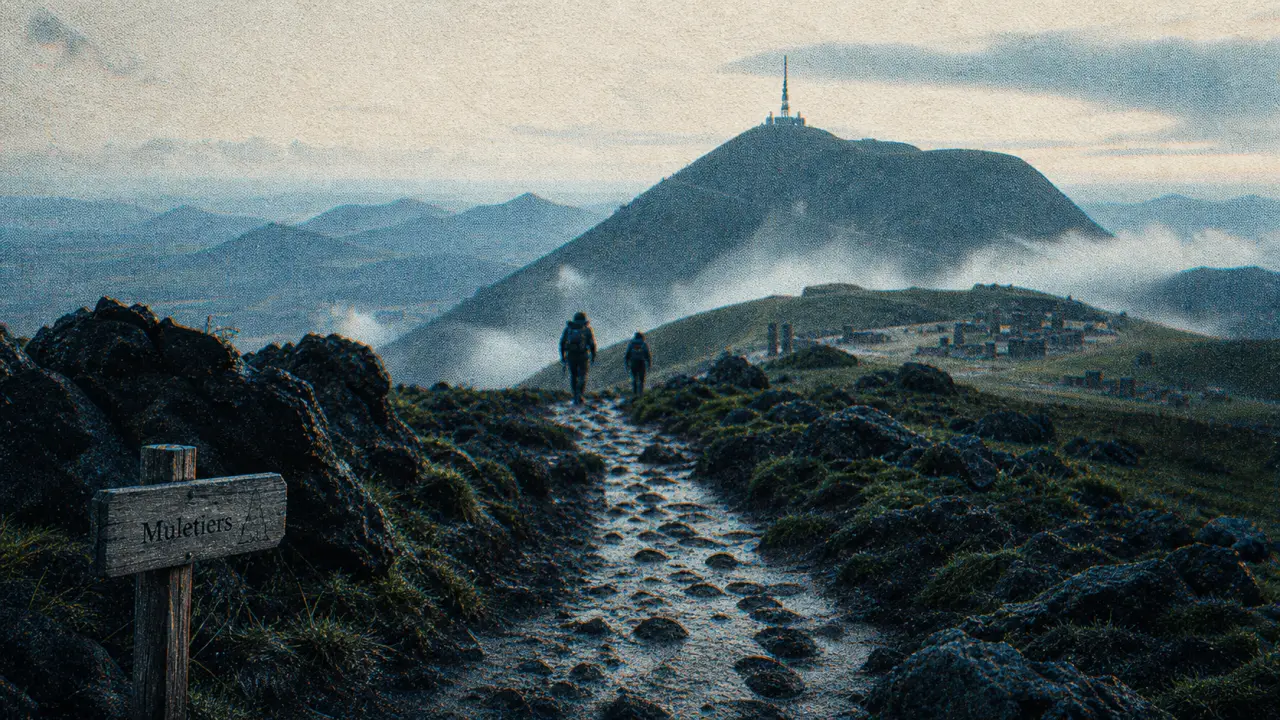 Visiter Puy de Dôme : sentier des Muletiers, météo et puy de Dôme