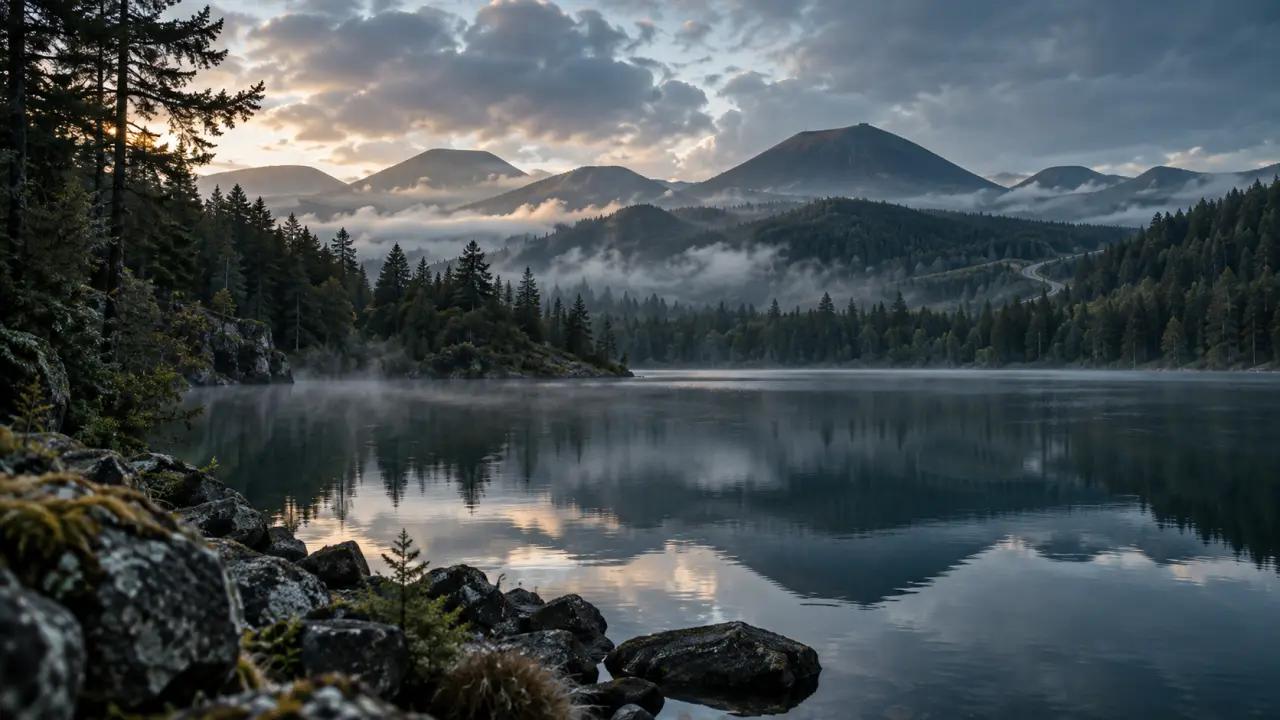 Chose a visiter en Auvergne : lac d’altitude et volcans des Puys