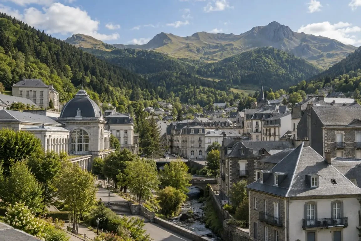 Hébergement Mont-Dore Auvergne au cœur du village face au massif du Sancy