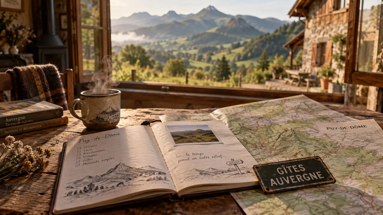gites ruraux auvergne puy de dome : carte et gîte près du Sancy
