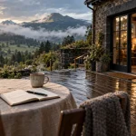 Gites volcans d auvergne : terrasse au Sancy, gîte en pierre et volcans