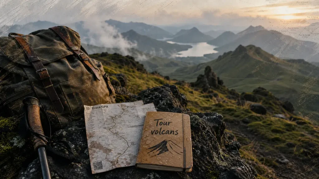 Grand tour des volcans d Auvergne, randonnée 210 km en 11 jours