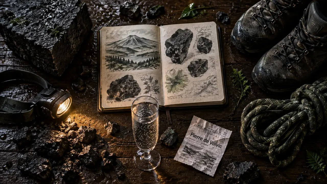 Grottes a visiter en auvergne : pierre de Volvic