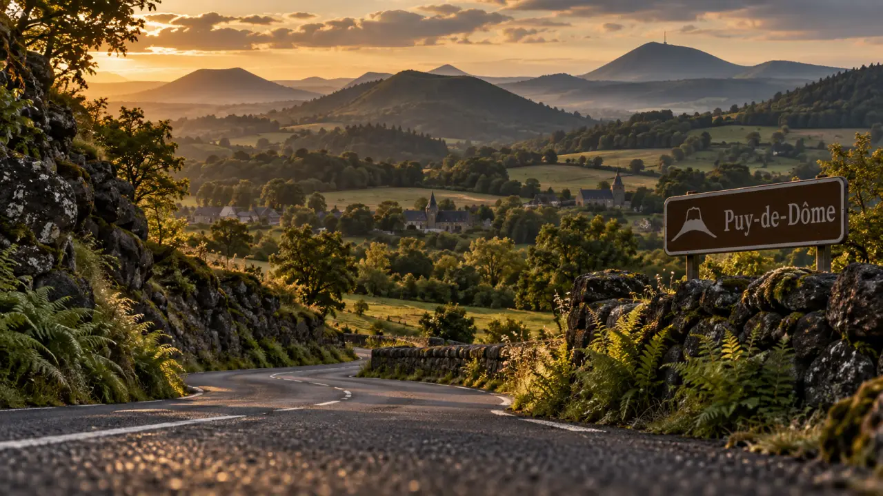 Guide auvergne puy de dome : route sinueuse et volcans du Puy-de-Dôme