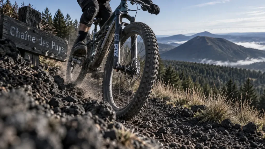 Guide VTT Auvergne : Chaîne des Puys, VTT sur sentier