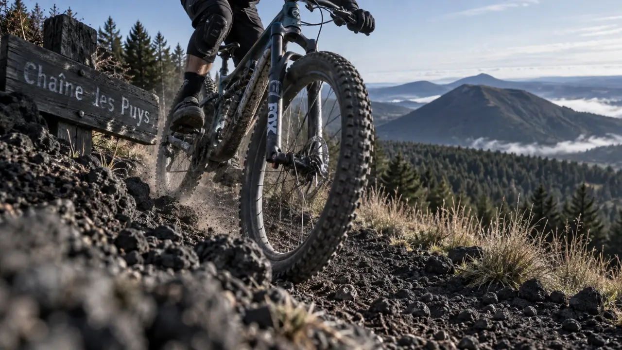 Guide VTT Auvergne : Chaîne des Puys, VTT sur sentier