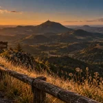 Que faut il visiter en auvergne : Puy de Dôme au golden hour