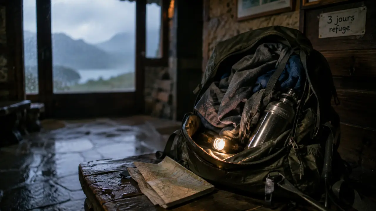Randonnée 3 jours avec nuit en refuge auvergne : sac léger au refuge, carte et frontale