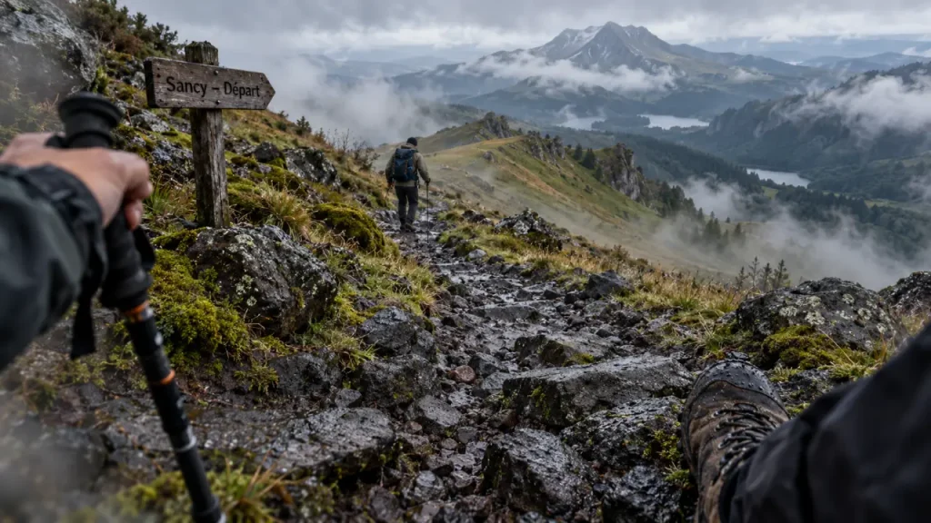 Randonnée Auvergne Sancy : sentier volcanique vers le Sancy, départ