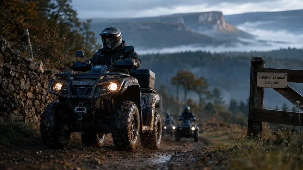 Randonnée quad auvergne : chemin autorisé près des volcans et plateaux