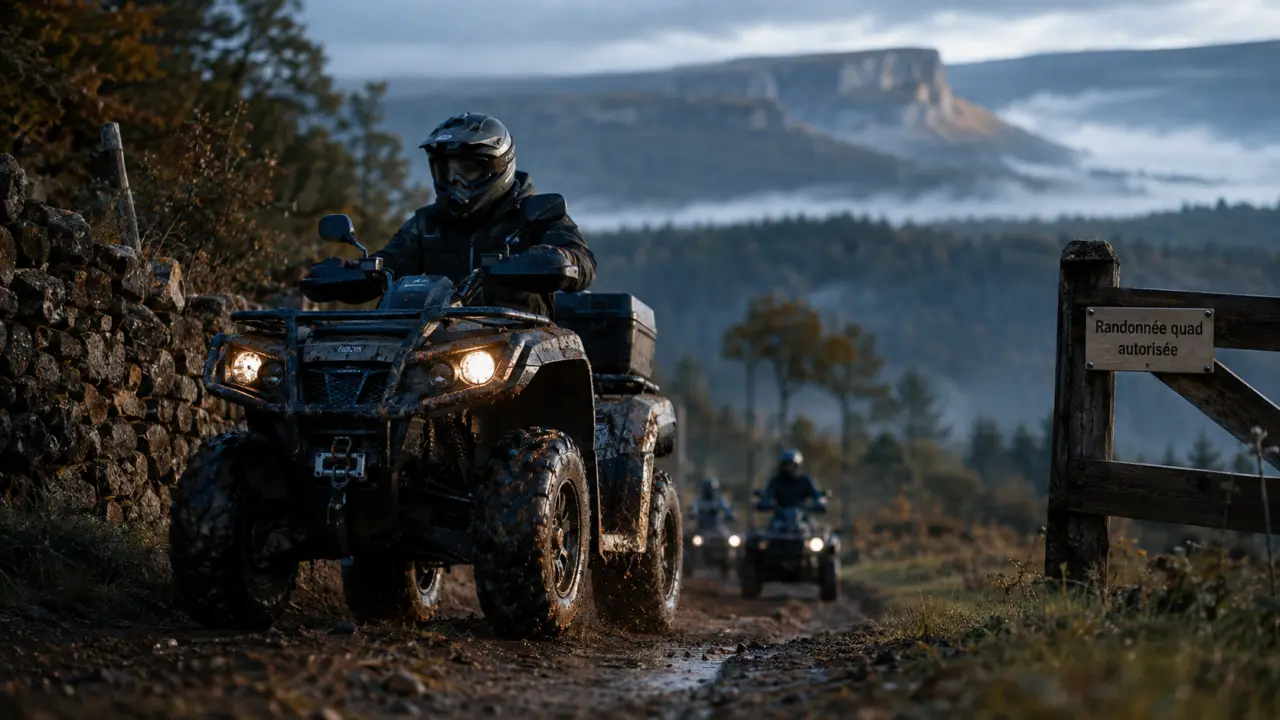 Randonnée quad auvergne : chemin autorisé près des volcans et plateaux