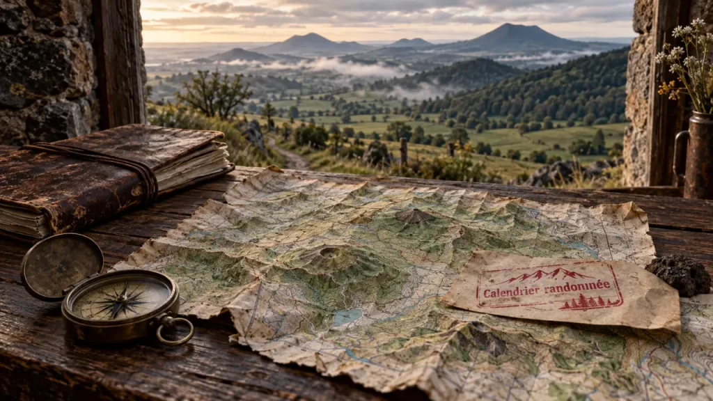 Calendrier randonnée auvergne : saisons et itinéraires