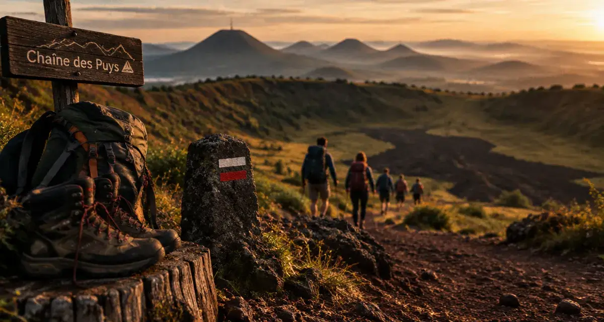 Où aller pour voir les volcans d Auvergne : Chaîne des Puys, cratère et sentier
