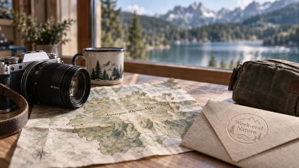 Que faire ce week end en Auvergne Rhône-Alpes : carte et lac de montagne