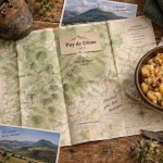 Tourisme en Auvergne visites : carte et randonnée vers le Puy de Dôme
