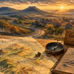 Villes en Auvergne : carte et boussole, Gergovie, nature et thermalisme