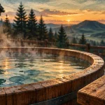 Week end bien etre auvergne rhone alpes : bain nordique en chalet, vapeur et thermes